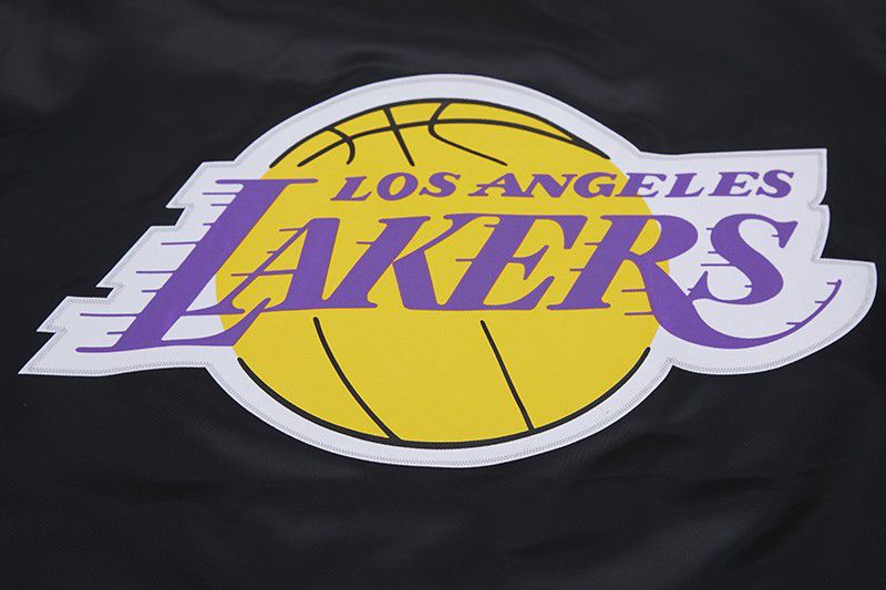 Pro Standard Men's Los Angeles Lakers Black Big Logo Satin Jacket product image