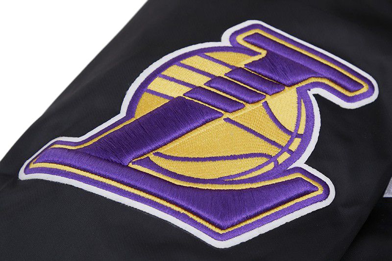 Pro Standard Men's Los Angeles Lakers Black Big Logo Satin Jacket product image