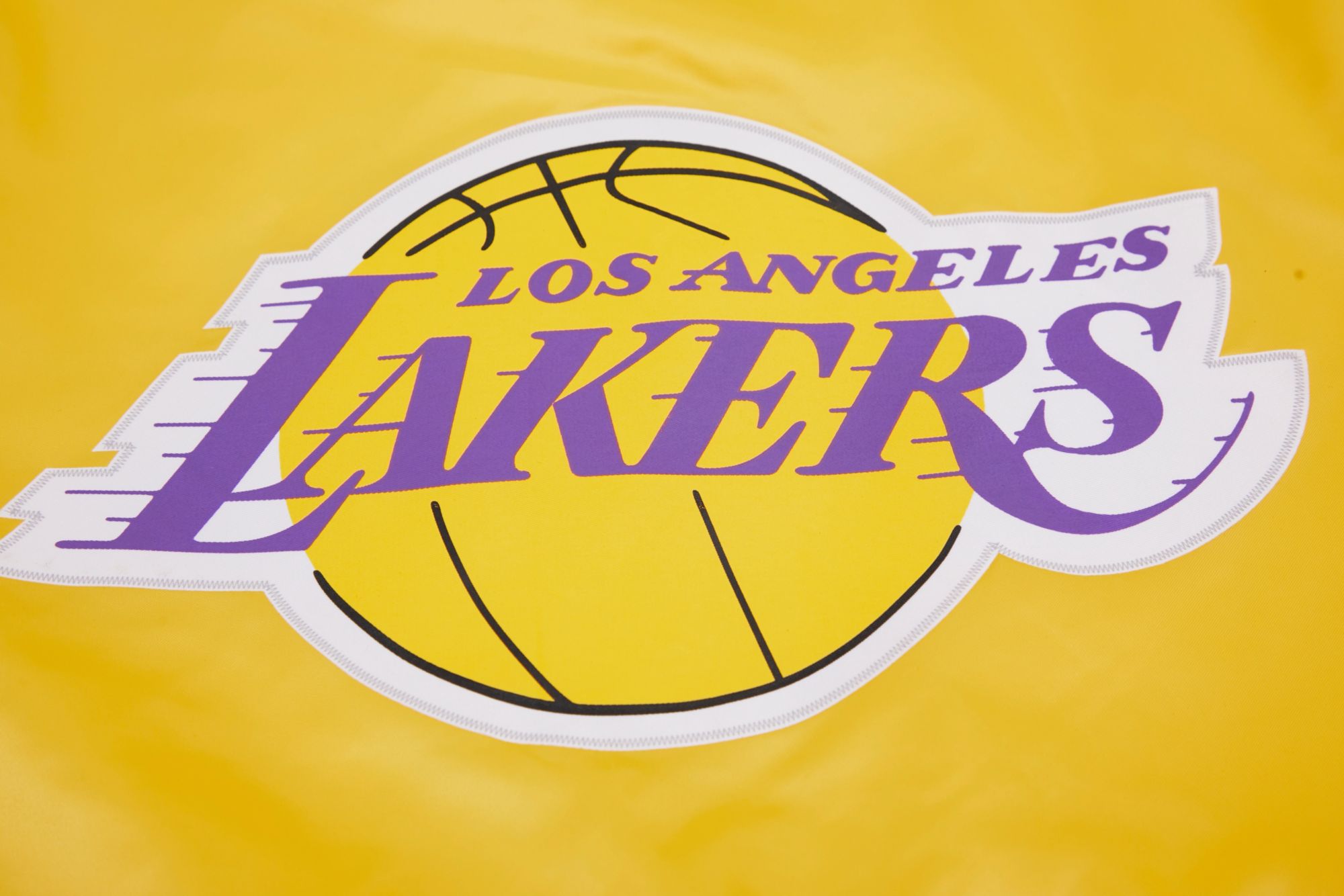 Pro Standard Men's Los Angeles Lakers Yellow Big Logo Satin Jacket product image