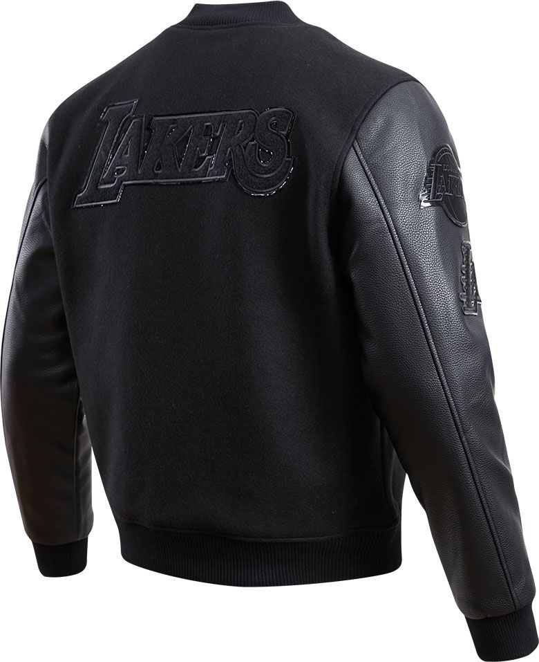 Pro Standard Men's Los Angeles Lakers Black Wool Varsity Jacket product image