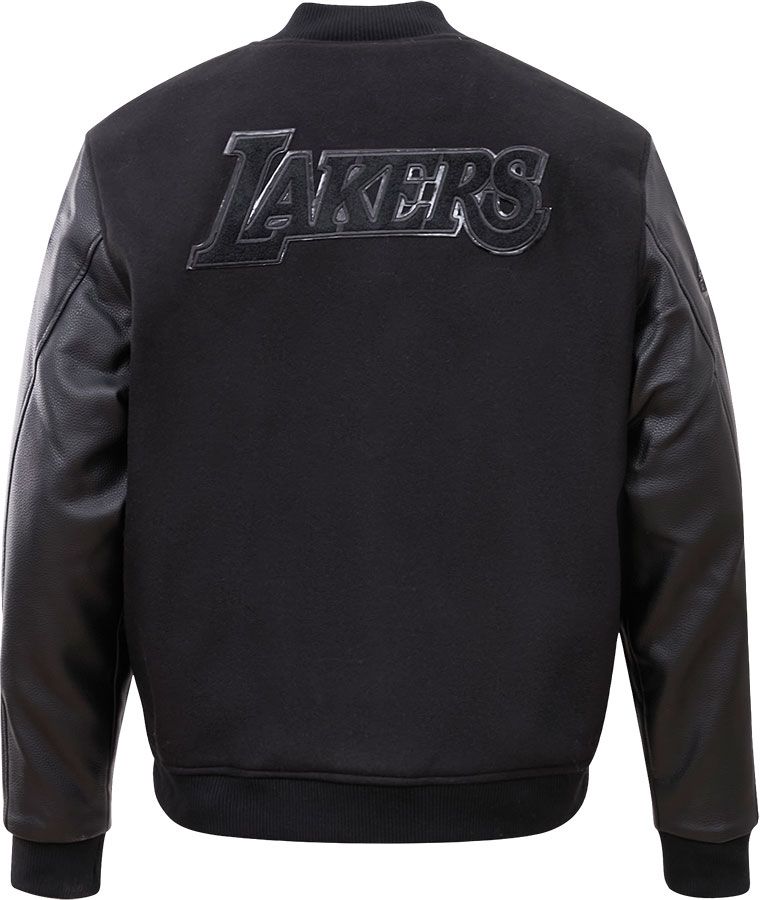 Pro Standard Men's Los Angeles Lakers Black Wool Varsity Jacket product image