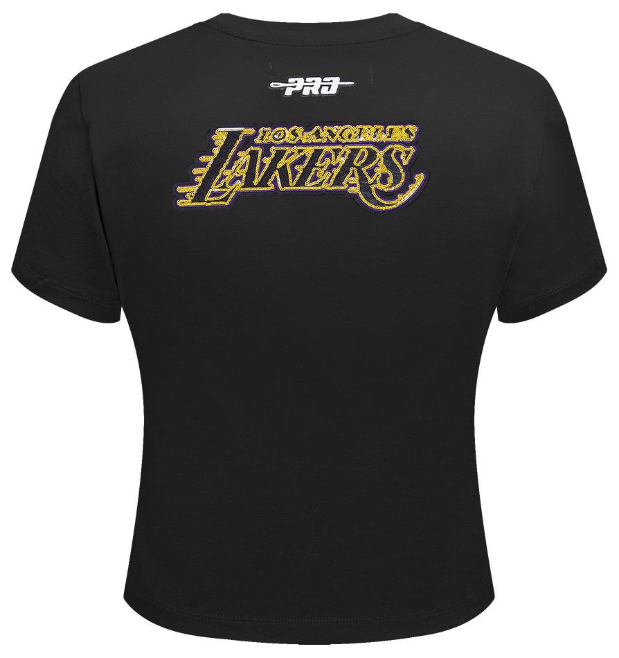 Pro Standard Women's Los Angeles Lakers Black Game Day Classics Baby Doll T-Shirt product image