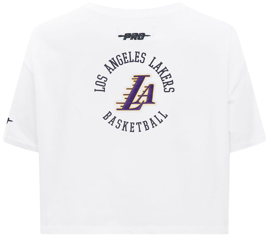 Pro Standard Women's Los Angeles Lakers White Crest Emblem Boxy T-Shirt product image