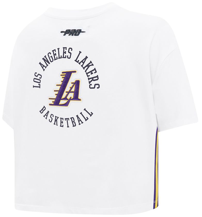 Pro Standard Women's Los Angeles Lakers White Crest Emblem Boxy T-Shirt product image