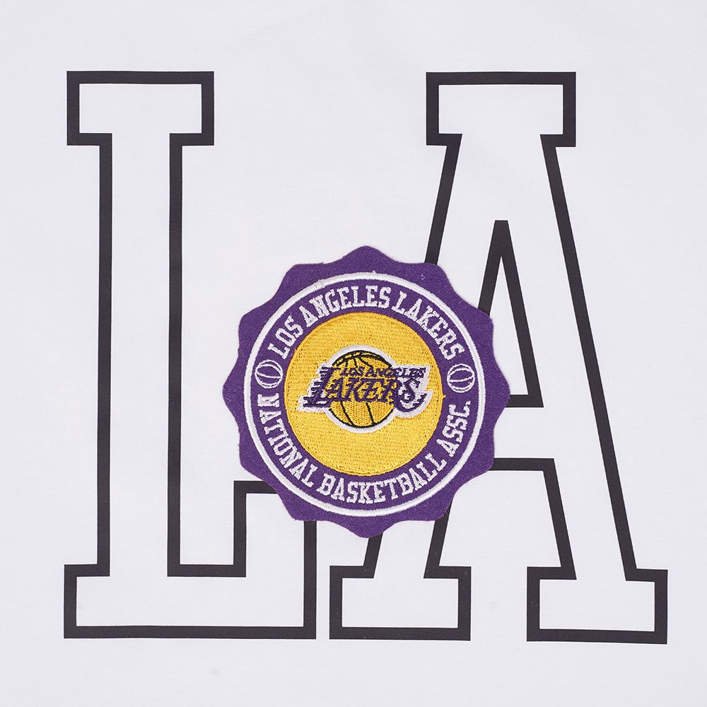 Pro Standard Women's Los Angeles Lakers White Crest Emblem Boxy T-Shirt product image
