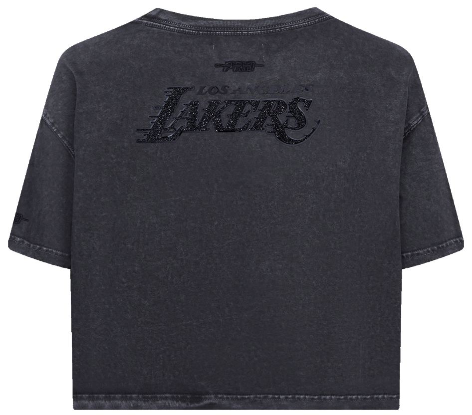 Pro Standard Women's Los Angeles Lakers Black Crystalline Boxy Short Sleeve T-Shirt product image