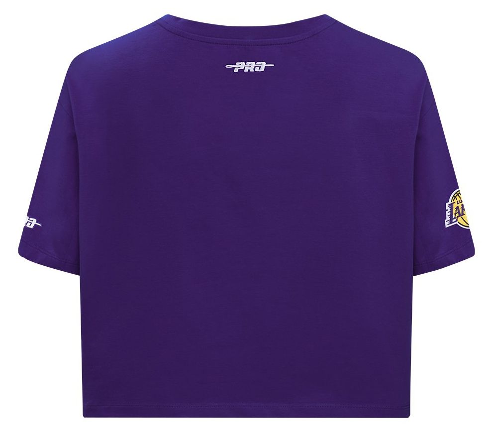 Pro Standard Women's Los Angeles Lakers Purple Wordplay Boxy T-Shirt product image