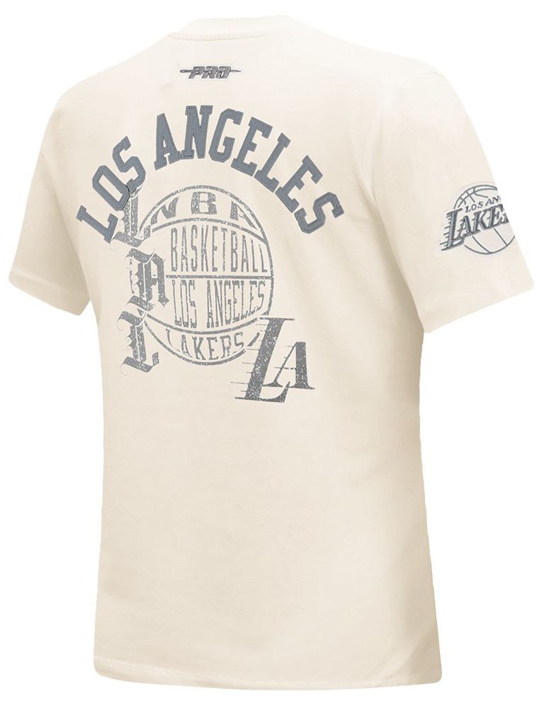 Pro Standard Women's Los Angeles Lakers Off White Street Team Slim T-Shirt product image
