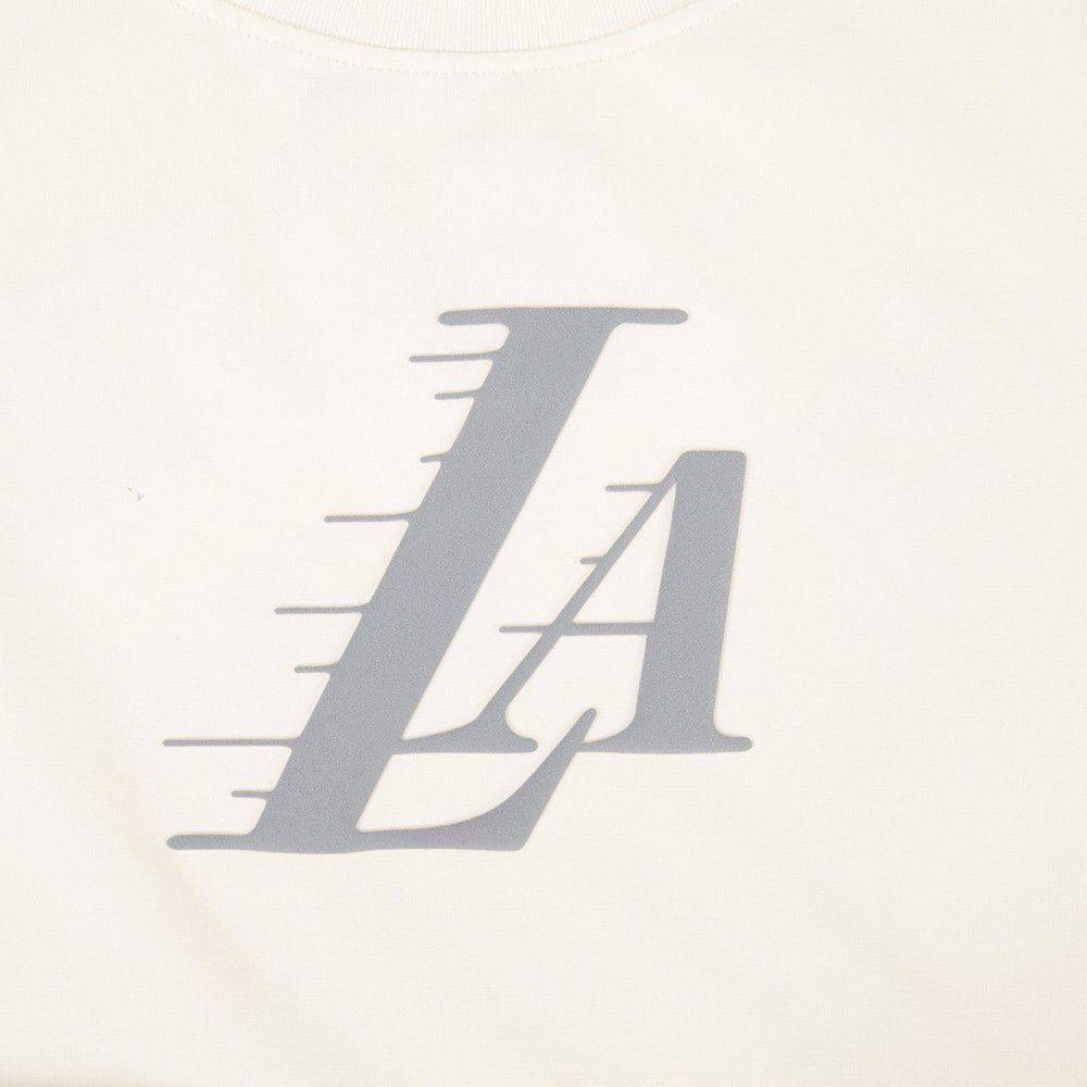 Pro Standard Women's Los Angeles Lakers Off White Street Team Slim T-Shirt product image