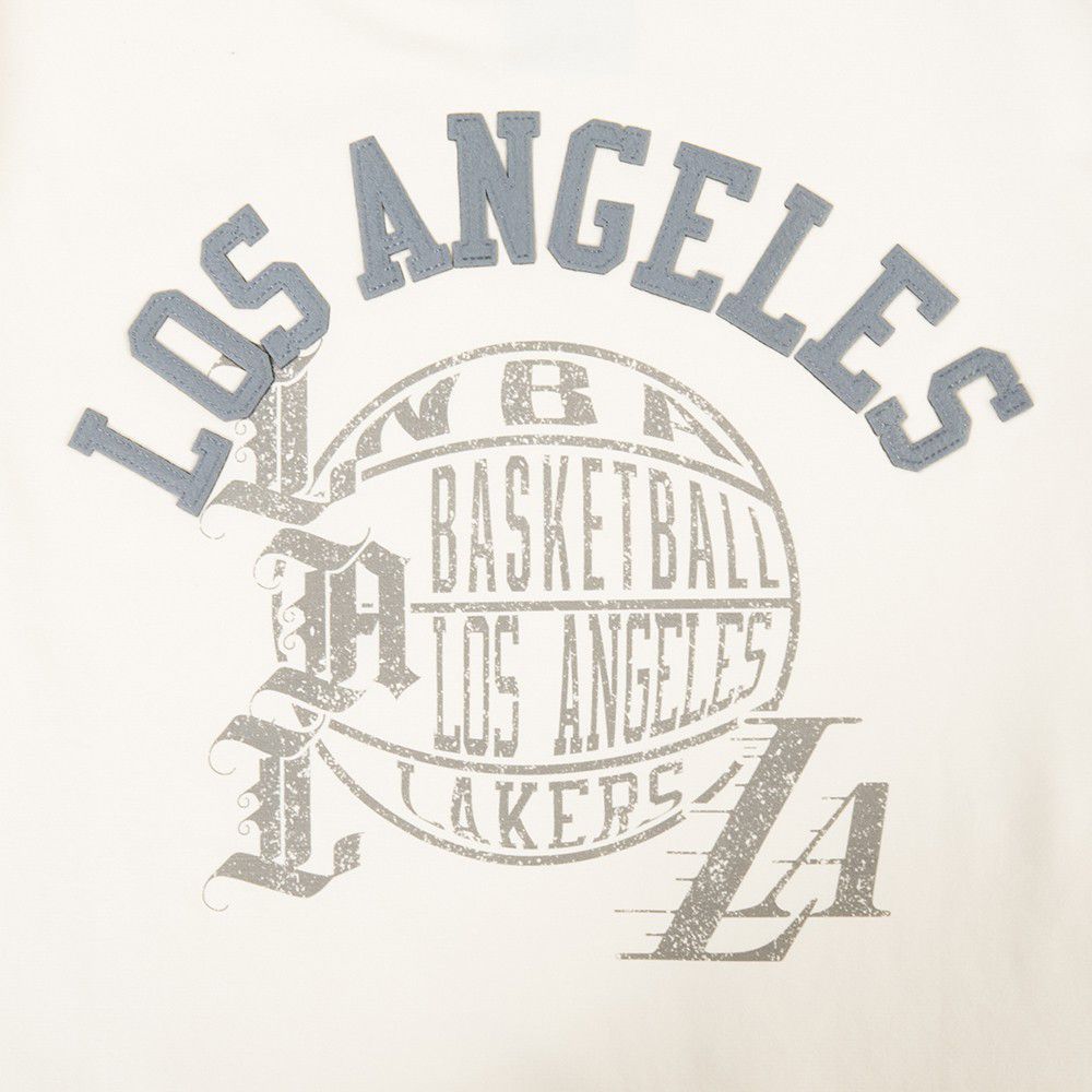 Pro Standard Women's Los Angeles Lakers Off White Street Team Slim T-Shirt product image