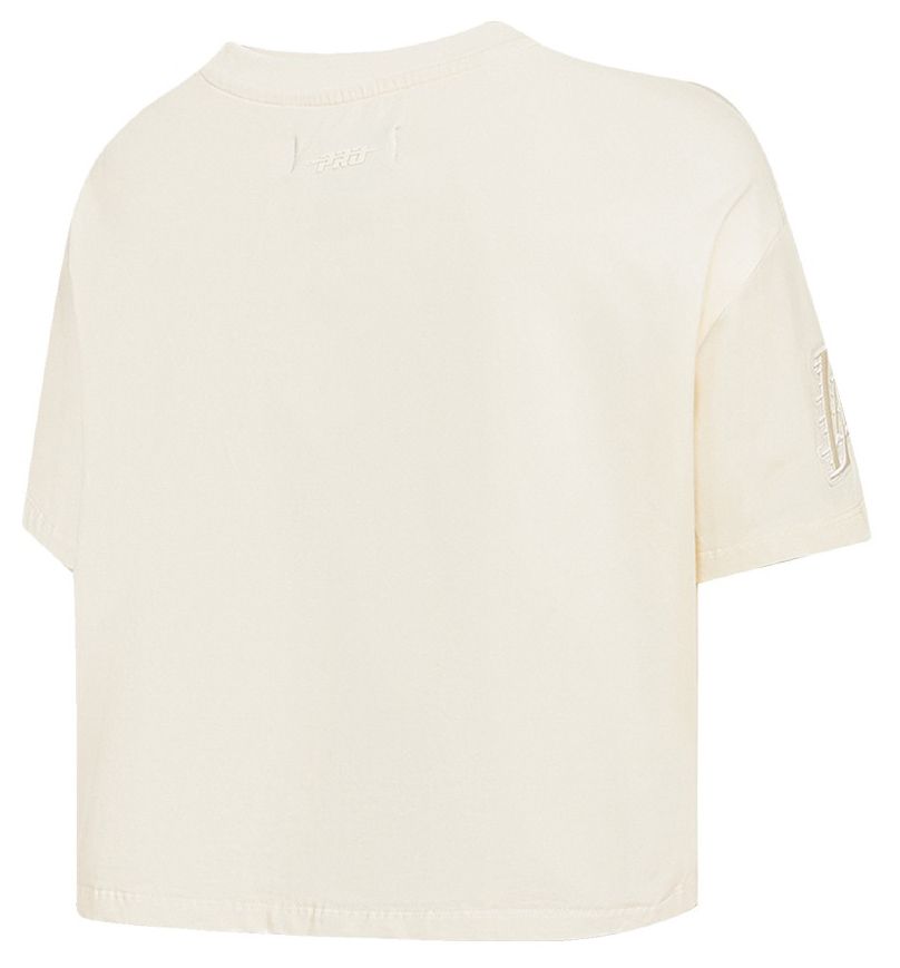 Pro Standard Women's Los Angeles Lakers Off White Neutral Boxy T-Shirt product image