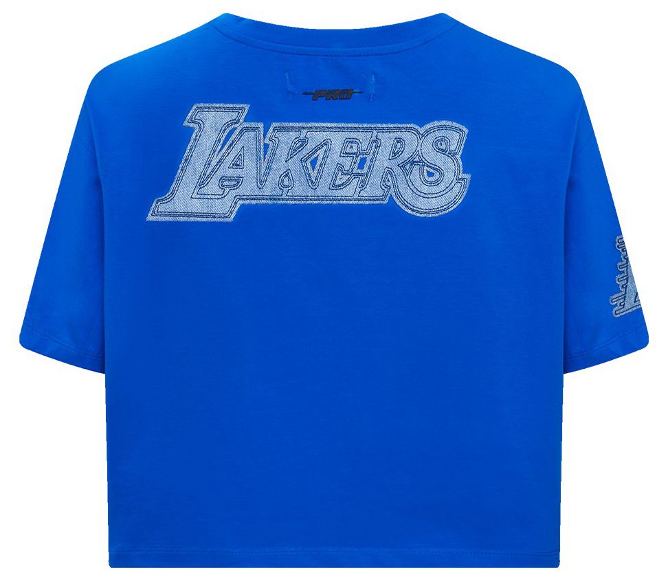 Pro Standard Women's Los Angeles Lakers Blue Varsity Blues Boxy T-Shirt product image