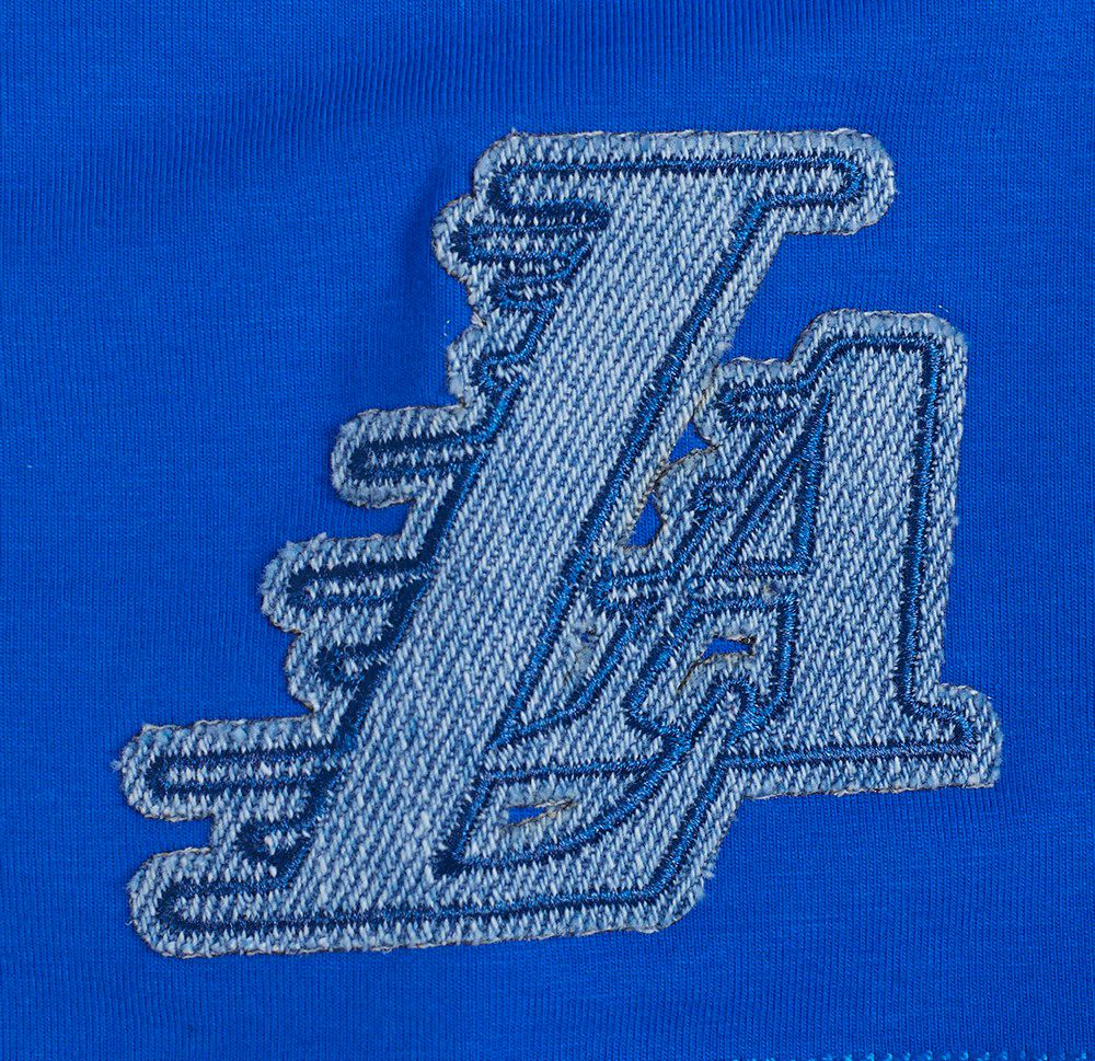 Pro Standard Women's Los Angeles Lakers Blue Varsity Blues Boxy T-Shirt product image