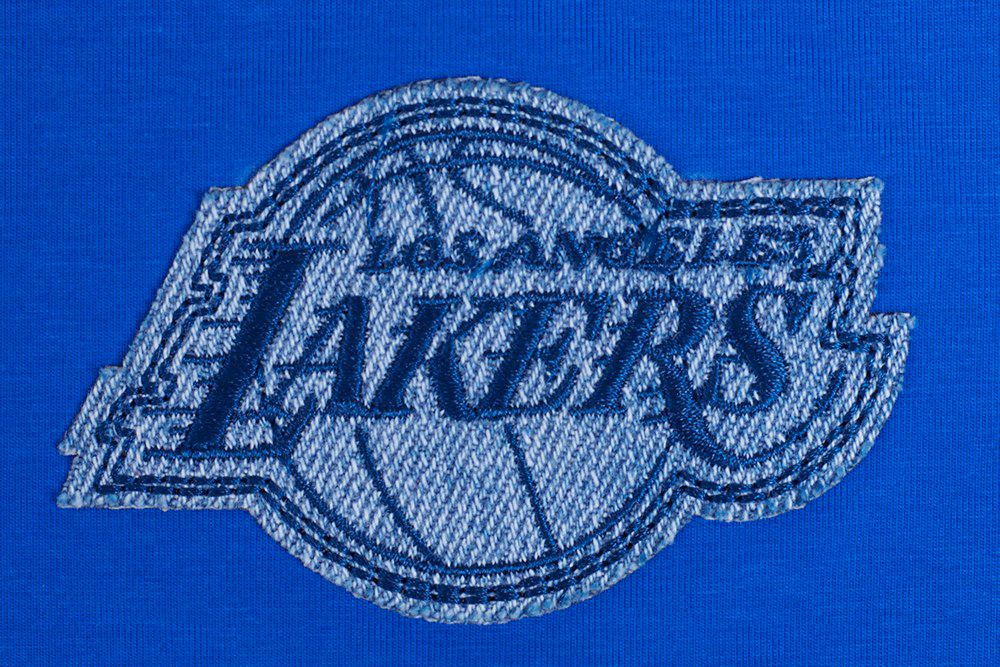 Pro Standard Women's Los Angeles Lakers Blue Varsity Blues Boxy T-Shirt product image