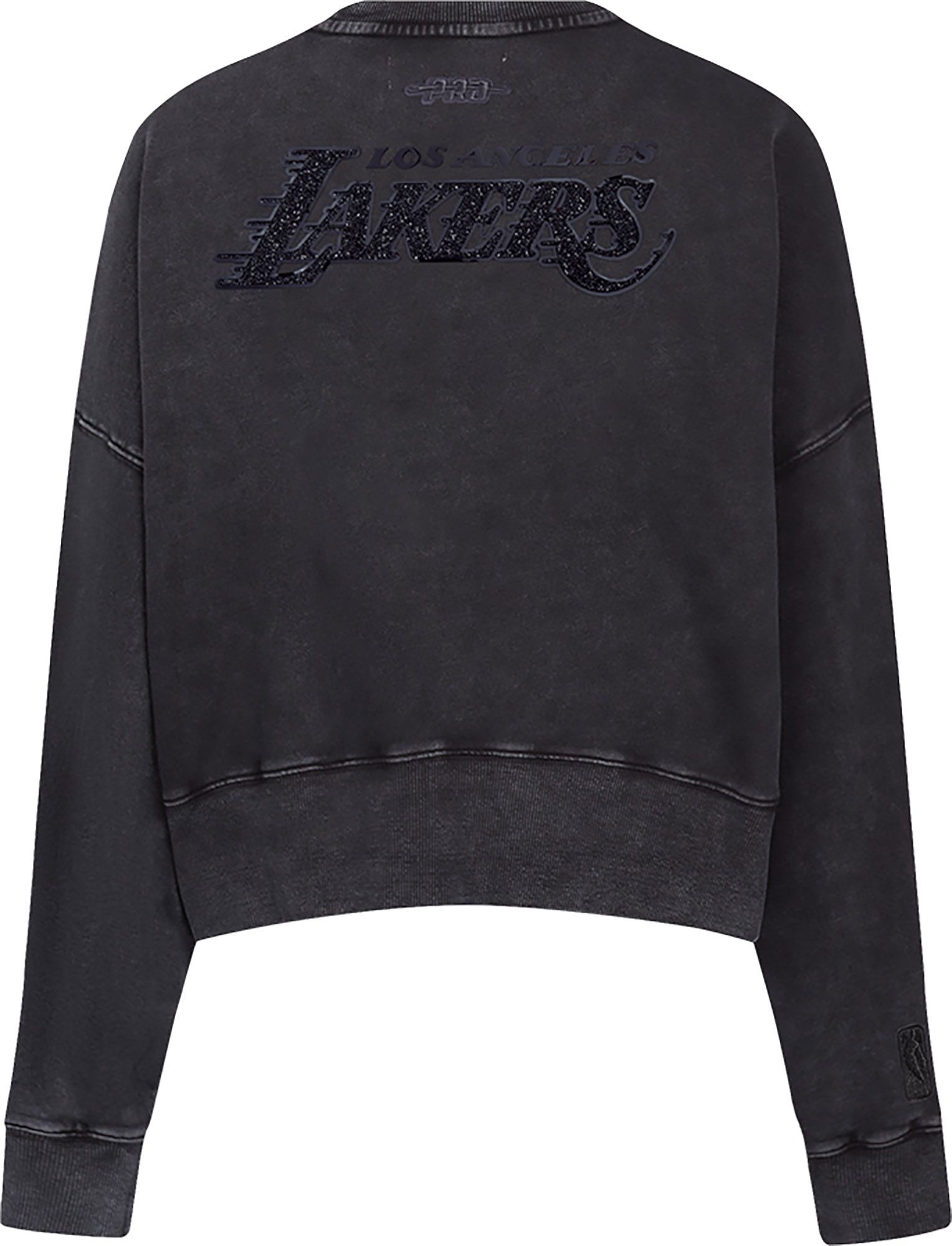 Pro Standard Women's Los Angeles Lakers Black Crystalline Crew Pullover Sweatshirt product image