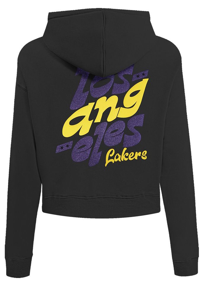Pro Standard Women's Los Angeles Lakers Black Wordplay Full Zip Hoodie product image