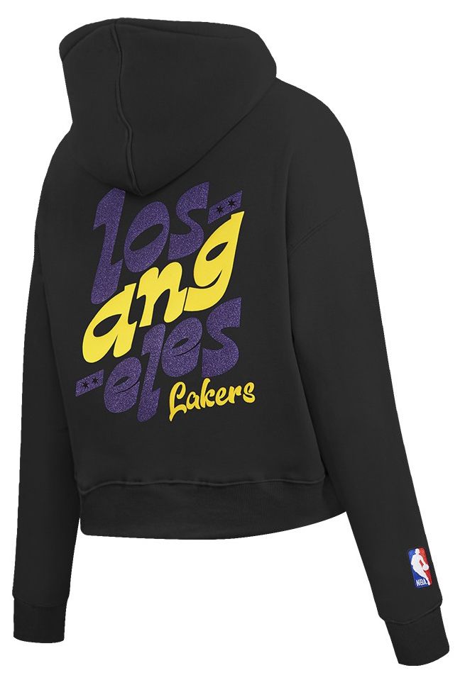 Pro Standard Women's Los Angeles Lakers Black Wordplay Full Zip Hoodie product image
