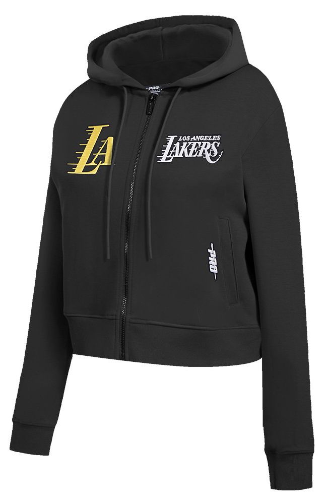 Pro Standard Women's Los Angeles Lakers Black Wordplay Full Zip Hoodie product image