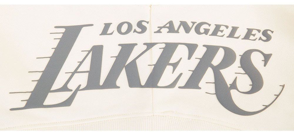Pro Standard Women's Los Angeles Lakers Off White Street Team Crewneck Sweatshirt product image