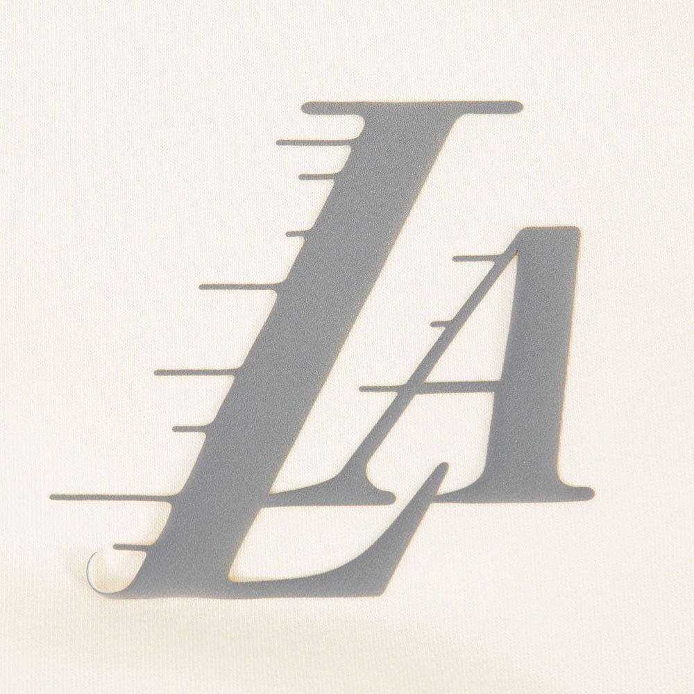 Pro Standard Women's Los Angeles Lakers Off White Street Team Crewneck Sweatshirt product image