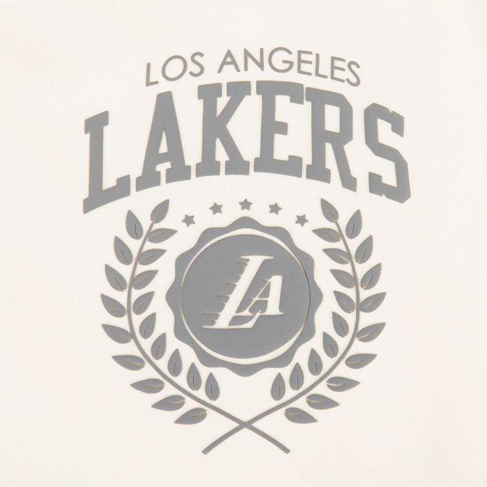 Pro Standard Women's Los Angeles Lakers Off White Street Team Crewneck Sweatshirt product image
