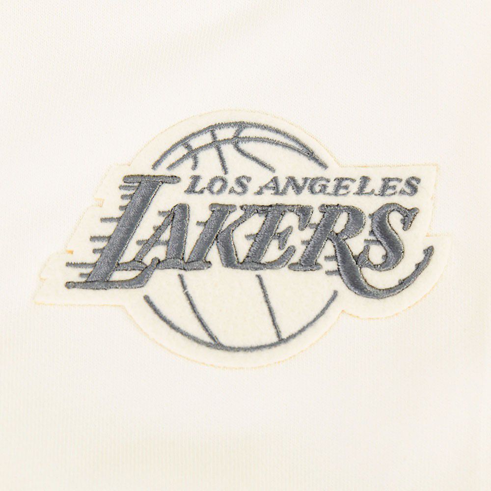 Pro Standard Women's Los Angeles Lakers Off White Street Team Crewneck Sweatshirt product image