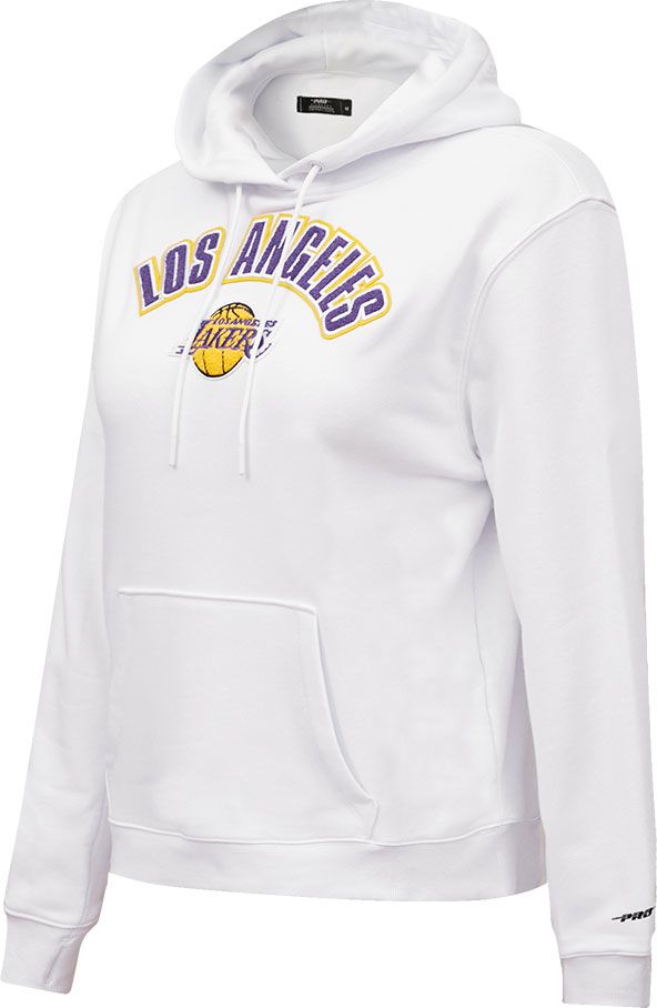 Pro Standard Women's Los Angeles Lakers White Fleece Pullover Hoodie product image