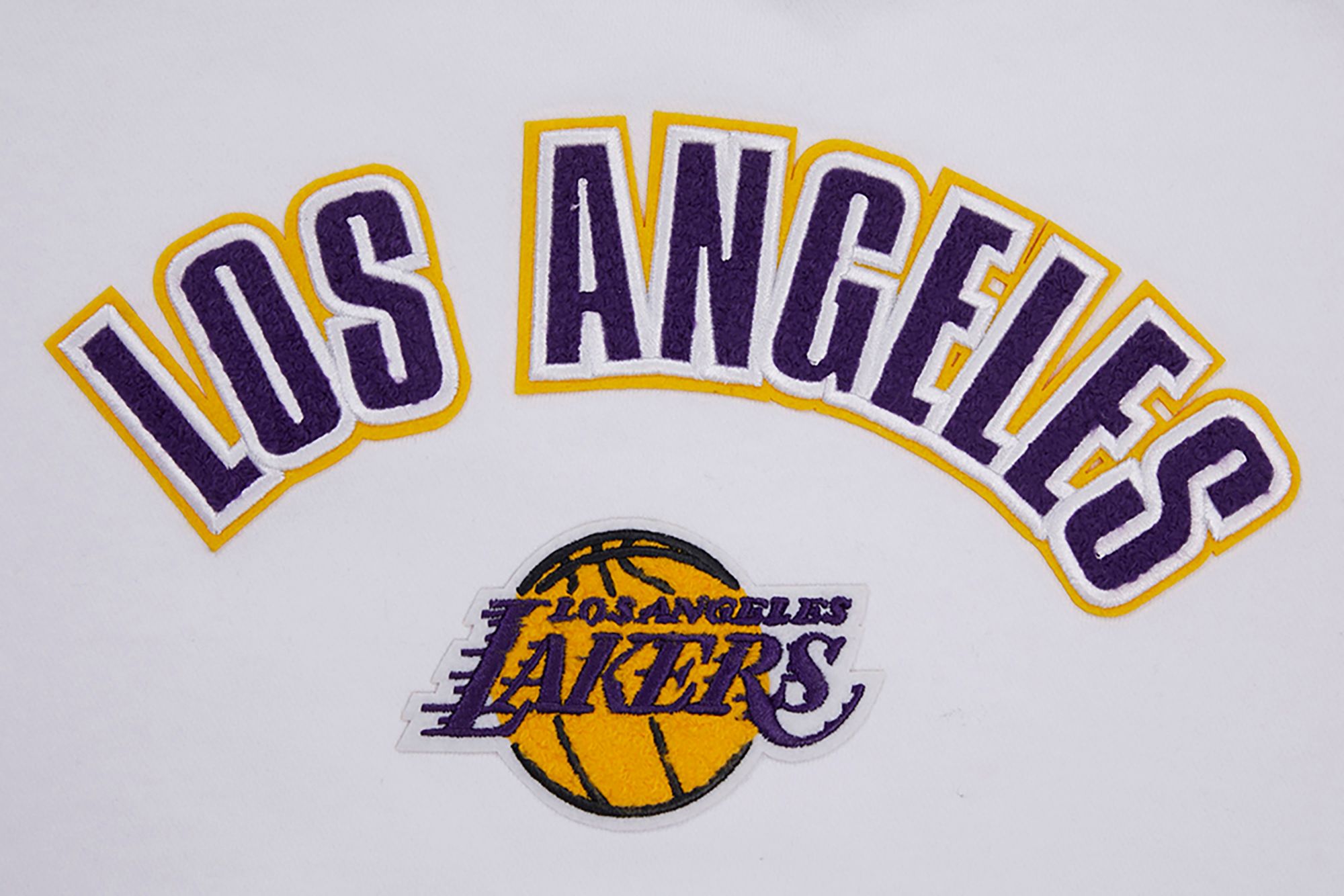 Pro Standard Women's Los Angeles Lakers White Fleece Crewneck Sweater product image