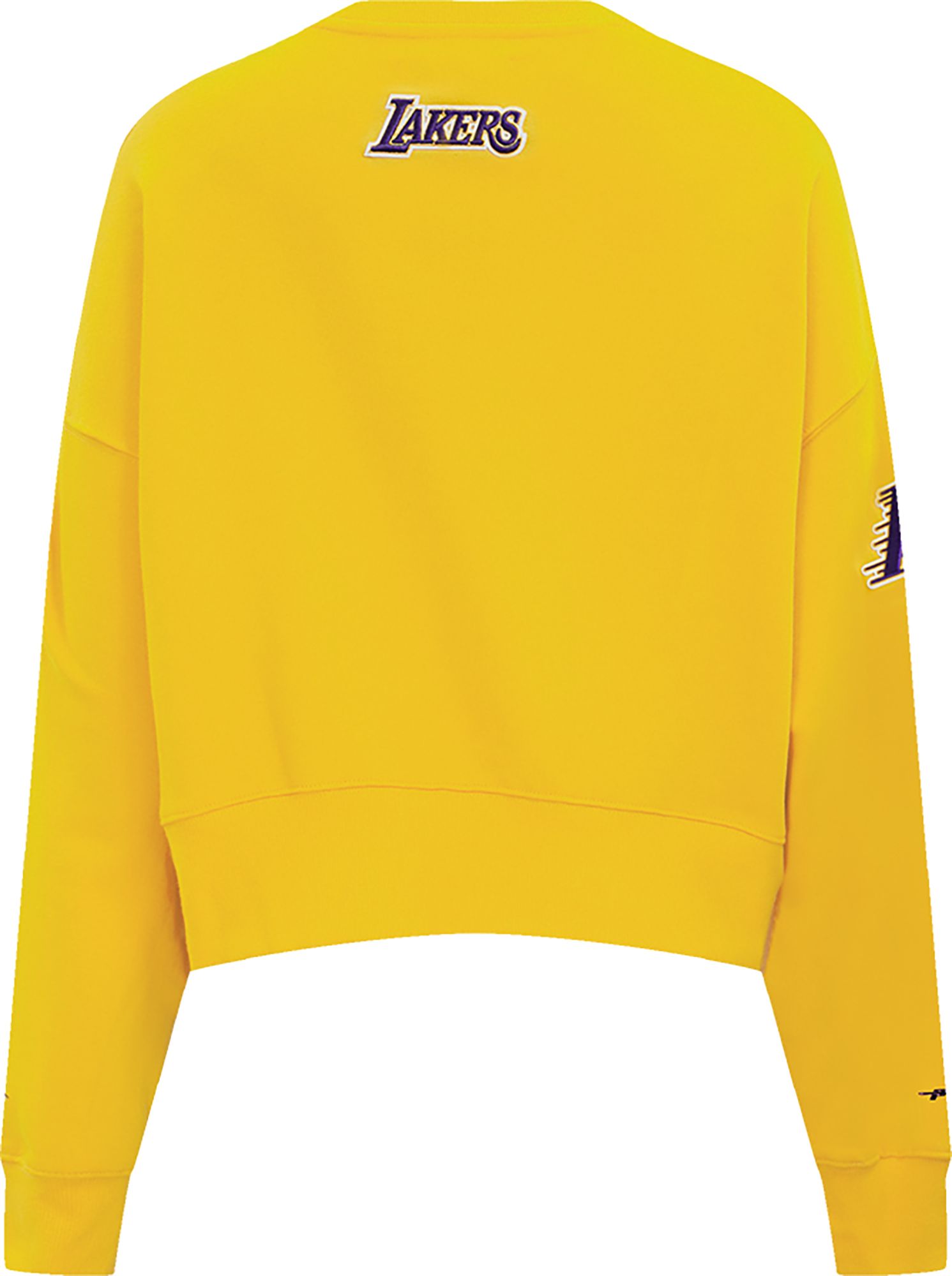 Pro Standard Women's Los Angeles Lakers Yellow Fleece Crewneck Sweater product image