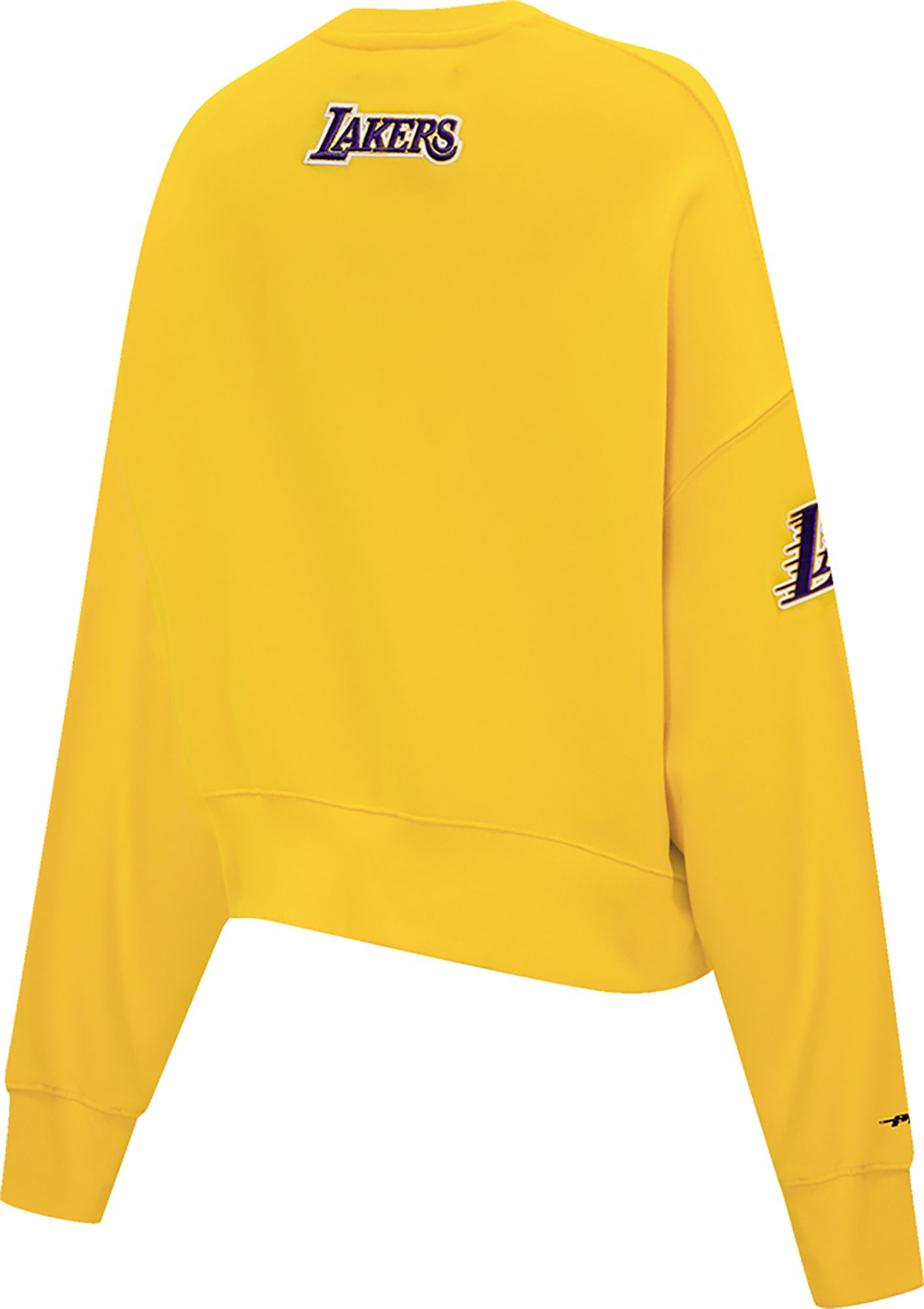 Pro Standard Women's Los Angeles Lakers Yellow Fleece Crewneck Sweater product image