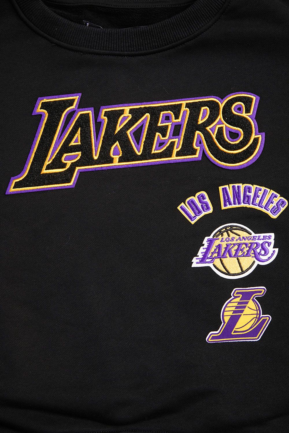 Pro Standard Women's Los Angeles Lakers Ribbed Crewneck Sweatshirt product image
