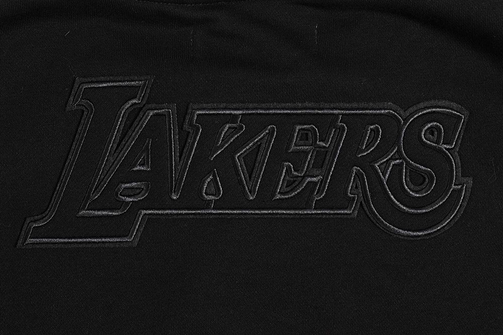 Pro Standard Women's Los Angeles Lakers Black Neutral Fleece Crewneck Sweatshirt product image