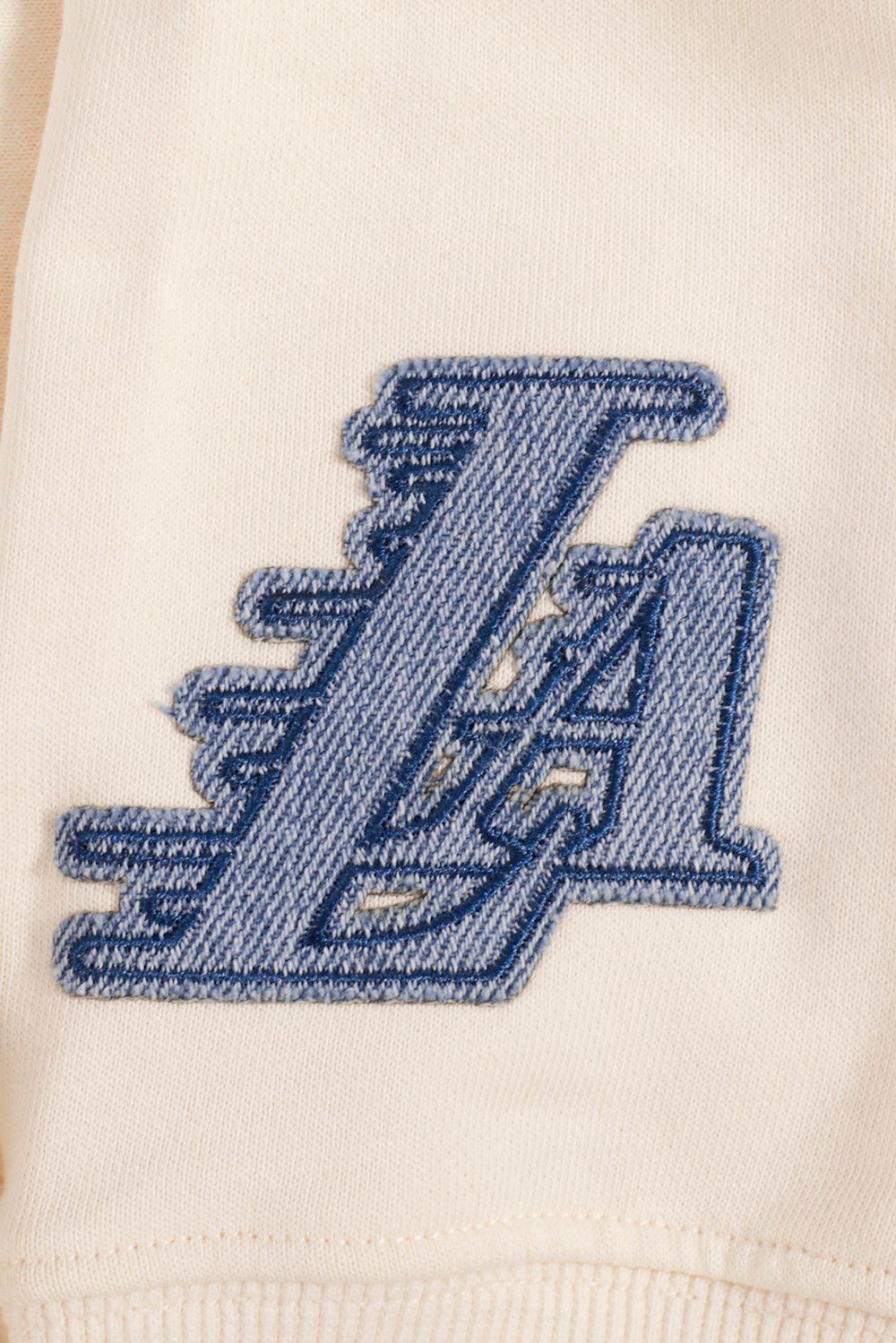 Pro Standard Women's Los Angeles Lakers Linen Varsity Blues Fleece Crewneck Sweatshirt product image