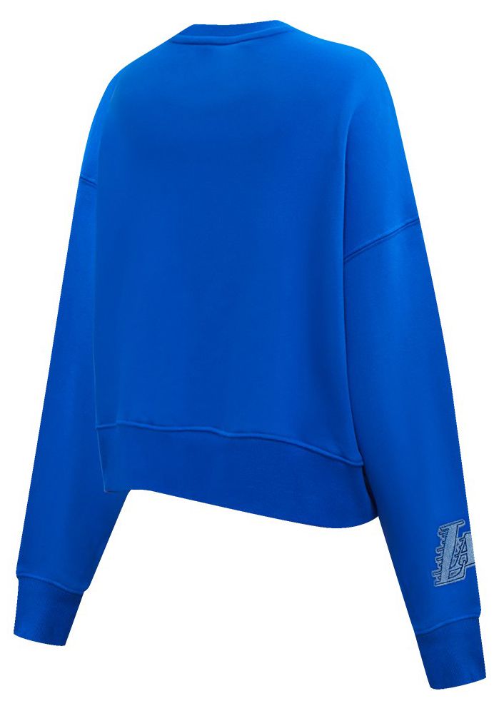 Pro Standard Women's Los Angeles Lakers Blue Varsity Blues Fleece Crewneck Sweatshirt product image