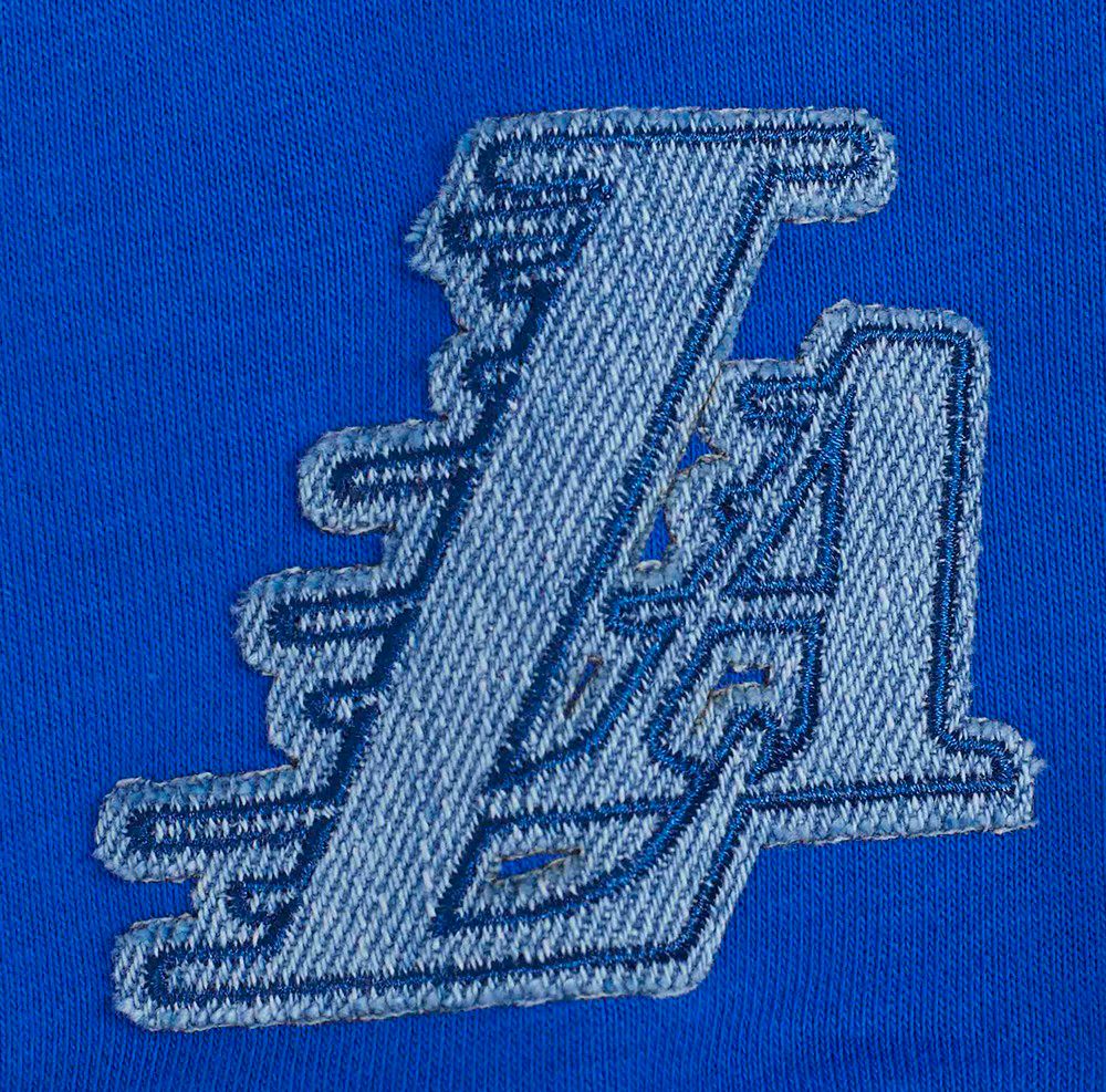Pro Standard Women's Los Angeles Lakers Blue Varsity Blues Fleece Crewneck Sweatshirt product image