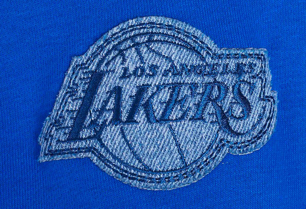 Pro Standard Women's Los Angeles Lakers Blue Varsity Blues Fleece Crewneck Sweatshirt product image