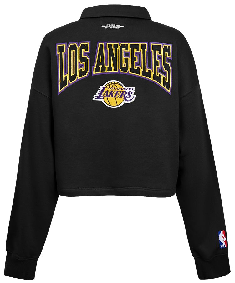 Pro Standard Women's Los Angeles Lakers Black Crest Emblem Long Sleeve Polo product image
