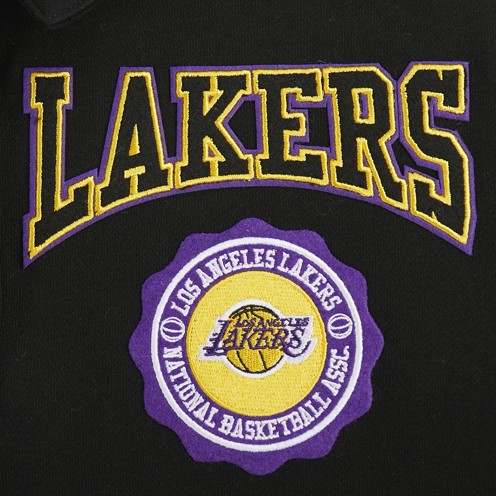 Pro Standard Women's Los Angeles Lakers Black Crest Emblem Long Sleeve Polo product image