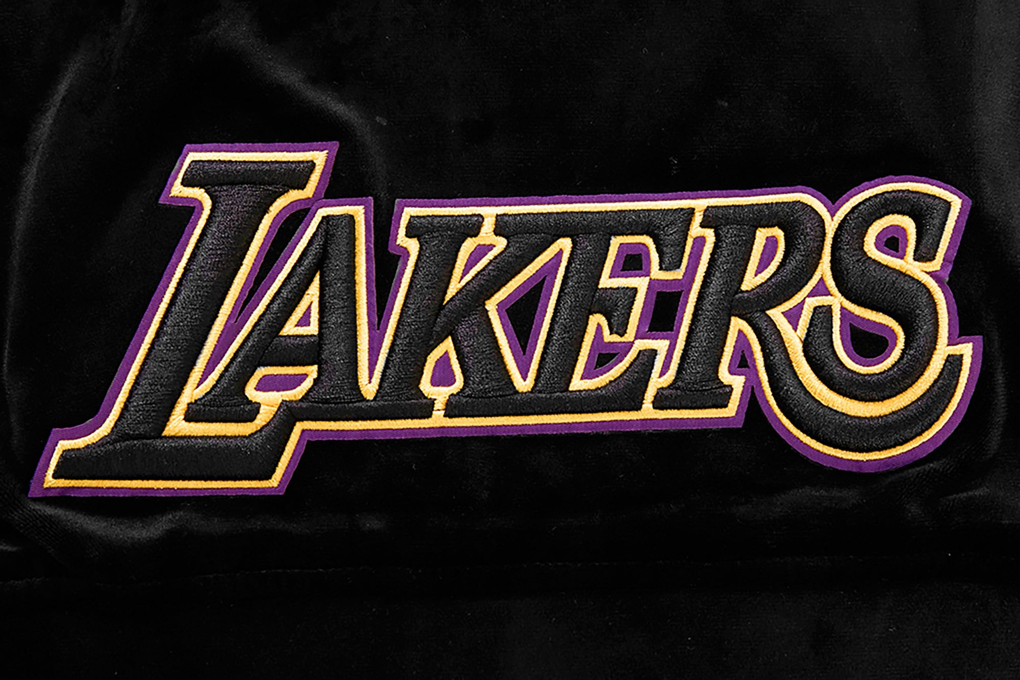 Pro Standard Women's Los Angeles Lakers Black Velour Full Zip Hoodie product image