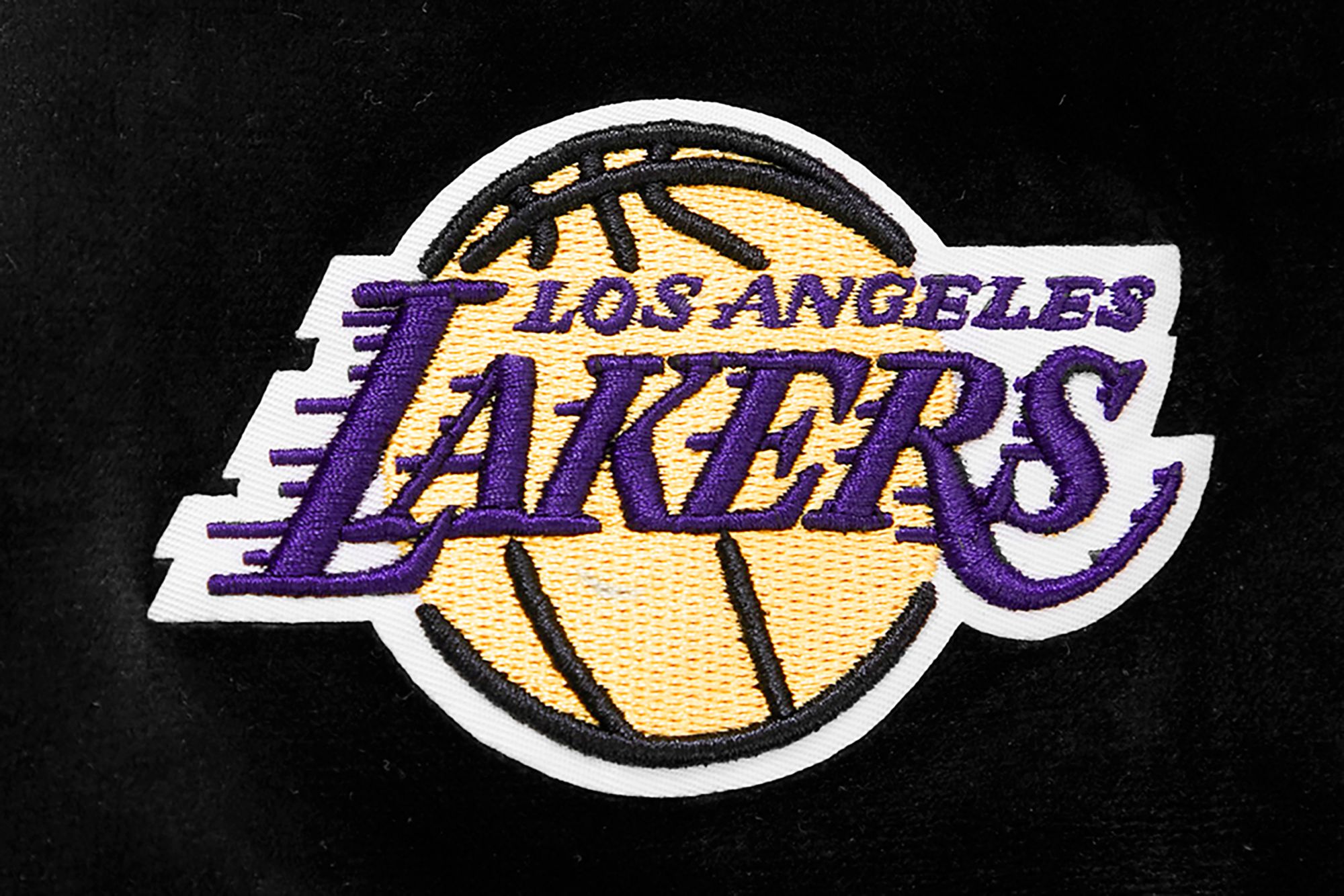 Pro Standard Women's Los Angeles Lakers Black Velour Full Zip Hoodie product image