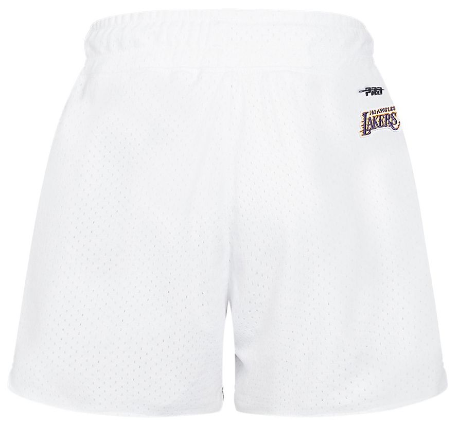 Pro Standard Women's Los Angeles Lakers White Script Tail Mesh Shorts product image