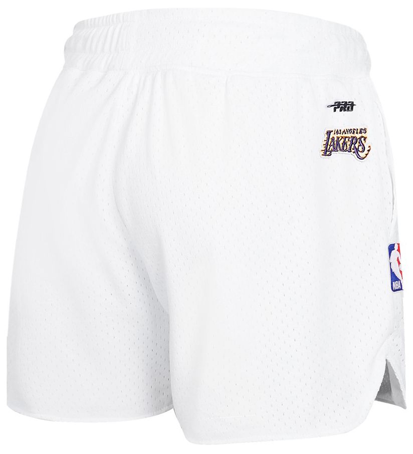 Pro Standard Women's Los Angeles Lakers White Script Tail Mesh Shorts product image