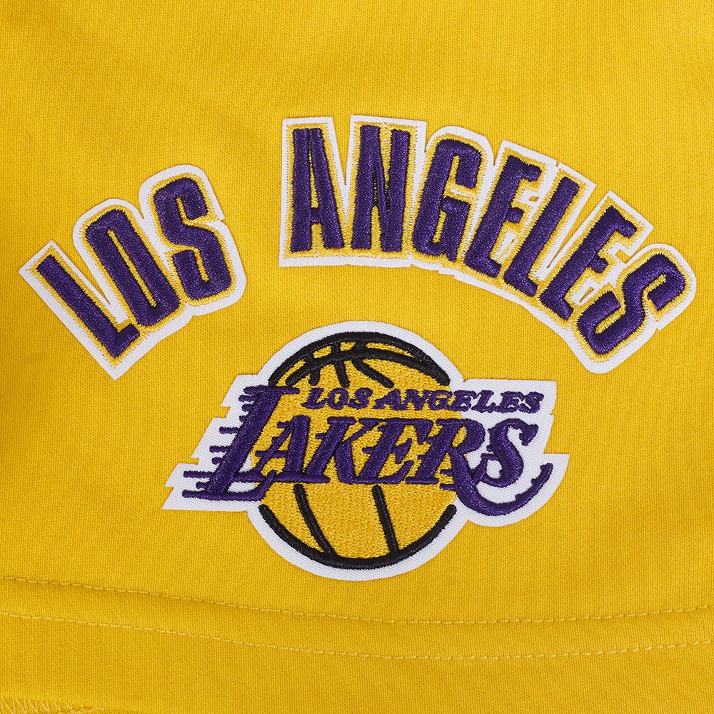 Pro Standard Women's Los Angeles Lakers Yellow Classic Fleece Shorts product image