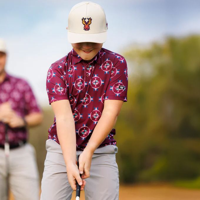Waggle Boys' Longhorn Ledge Golf Polo product image