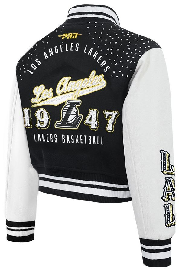Pro Standard Women's Los Angeles Lakers Black Legacy Varsity Jacket product image