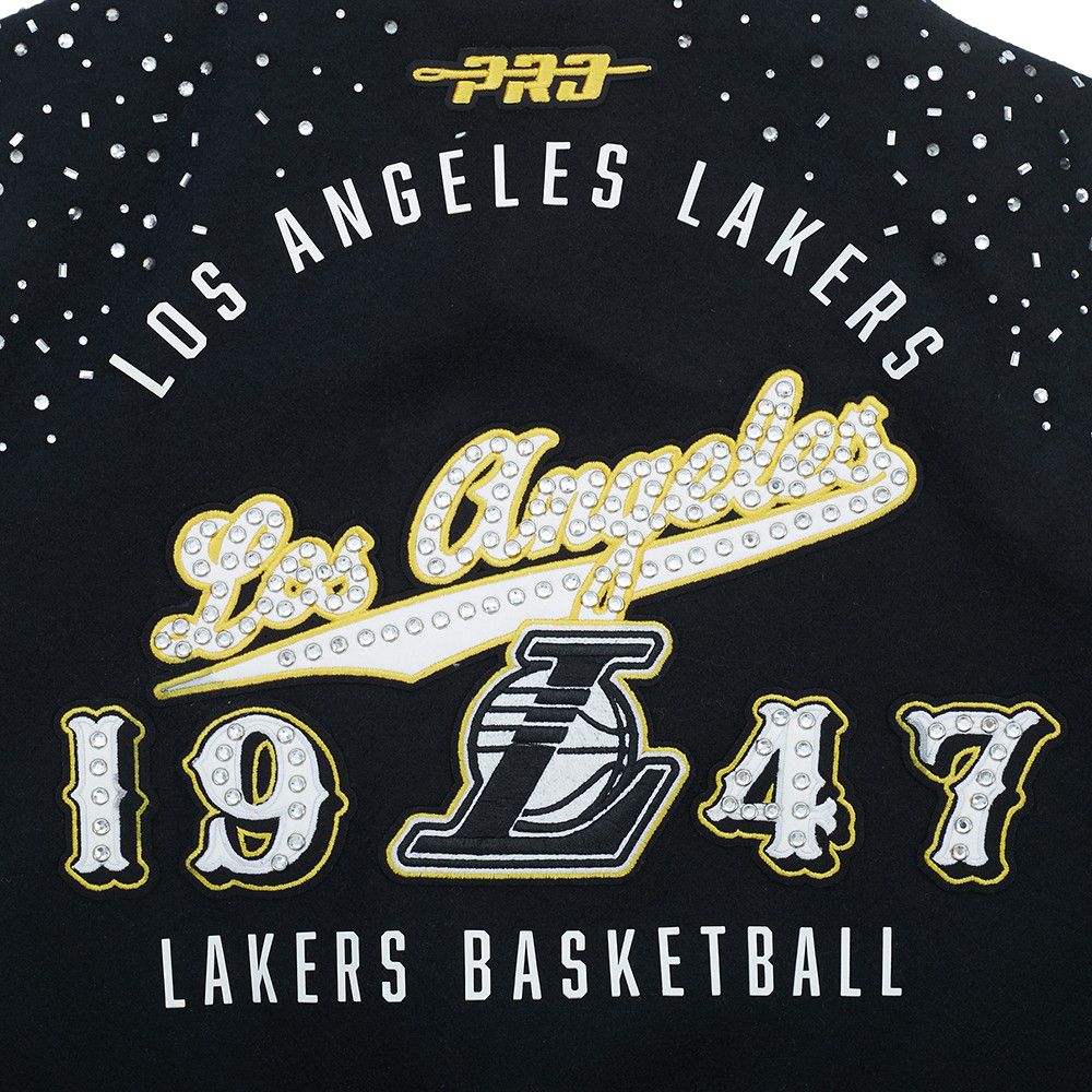 Pro Standard Women's Los Angeles Lakers Black Legacy Varsity Jacket product image