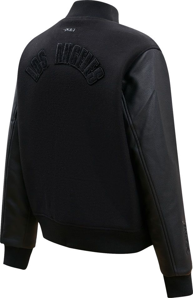 Pro Standard Women's Los Angeles Lakers Black Wool Varsity Jacket product image