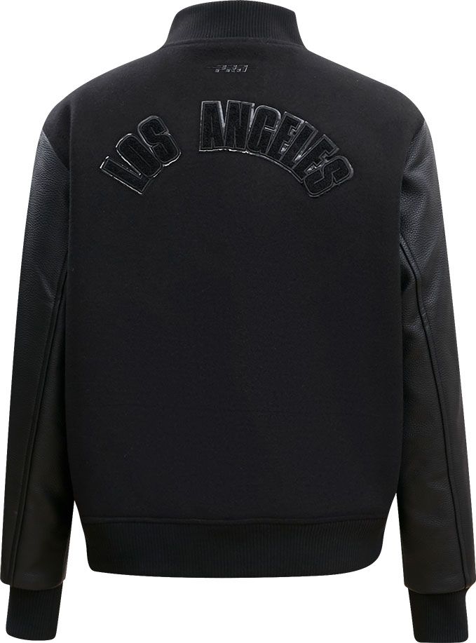 Pro Standard Women's Los Angeles Lakers Black Wool Varsity Jacket product image
