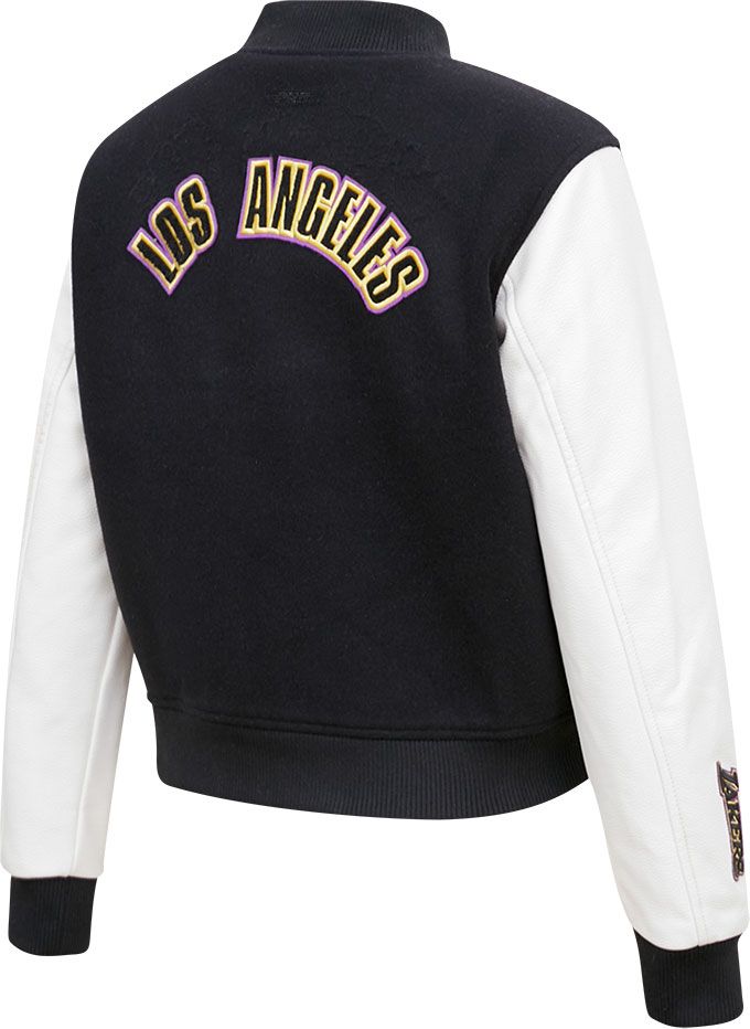 Pro Standard Women's Los Angeles Lakers Black Wool Varsity Jacket product image