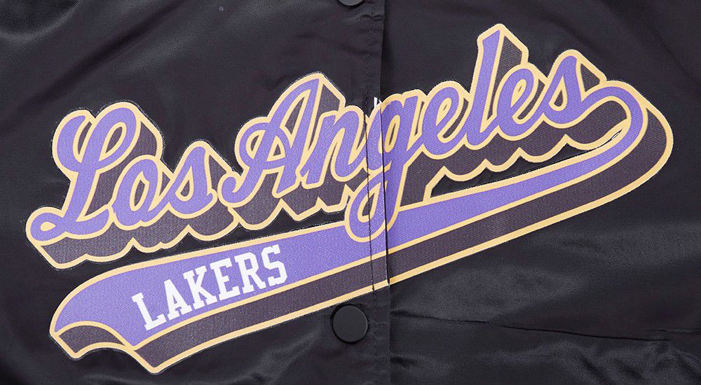 Pro Standard Women's Los Angeles Lakers Script Black Boxy Jacket product image